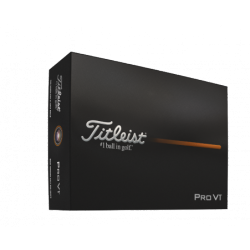 Titleist Pro V1, white (2025) with full colour personalized logo. R890 ex vat per dozen. Set up fee applies.